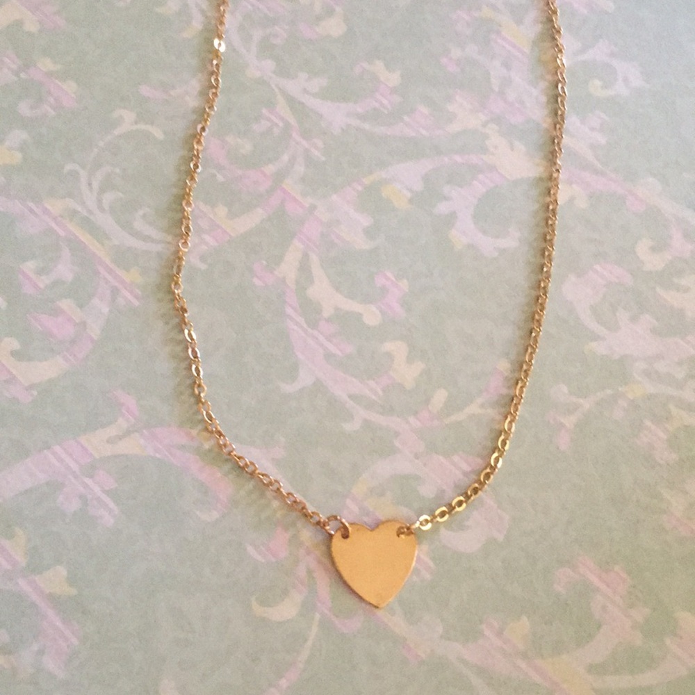 💖Gold heart necklace - Picture 8 of 8